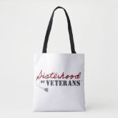 Sisters of Veterans Military Pride Design トートバッグ (正面)
