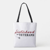 Sisters of Veterans Military Pride Design トートバッグ (裏面)