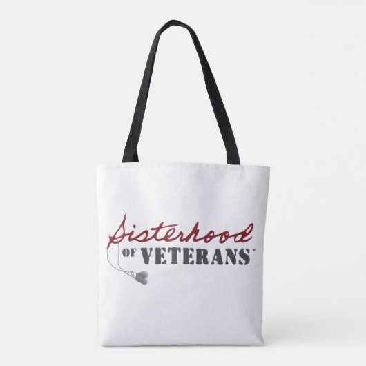 Sisters of Veterans Military Pride Design トートバッグ (裏面)