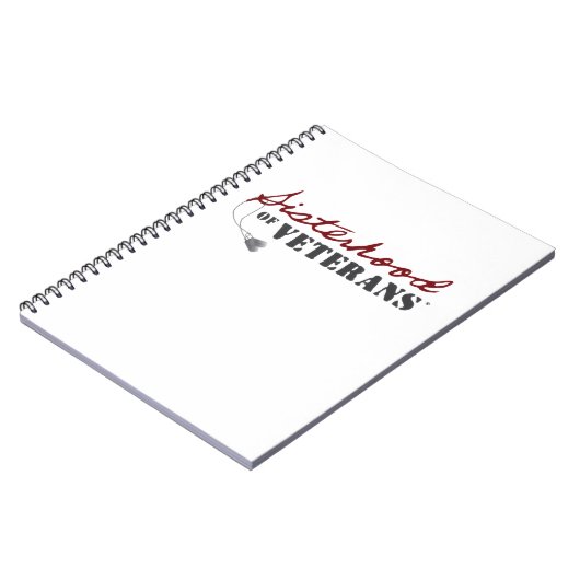 Sisters of Veterans Military Pride Design ノートブック (左側)