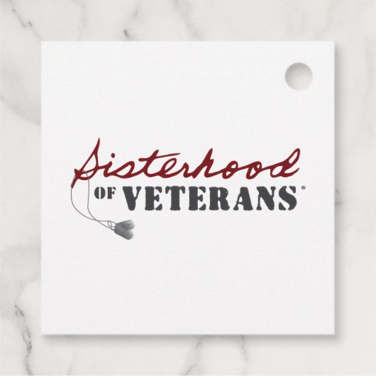 Sisters of Veterans Military Pride Design フェイバータグ (裏面)
