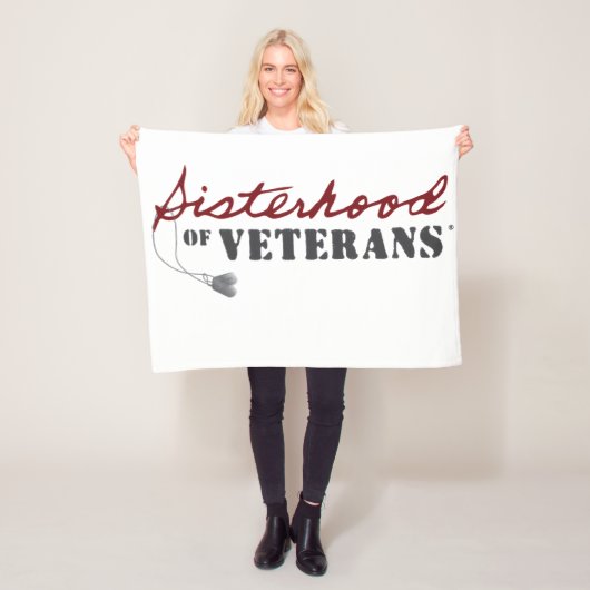 Sisters of Veterans Military Pride Design フリースブランケット (インサイチュ)