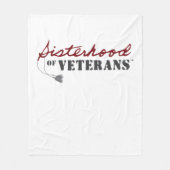 Sisters of Veterans Military Pride Design フリースブランケット (正面)