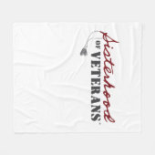 Sisters of Veterans Military Pride Design フリースブランケット (正面(横))