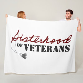 Sisters of Veterans Military Pride Design フリースブランケット