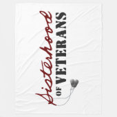 Sisters of Veterans Military Pride Design フリースブランケット (正面)