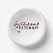Sisters of Veterans Military Pride Design ペーパーボウル (正面)