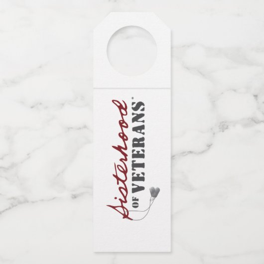 Sisters of Veterans Military Pride Design ボトルネックタグ (正面)