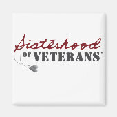 Sisters of Veterans Military Pride Design マグネット (正面)