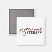 Sisters of Veterans Military Pride Design マグネット (正面/裏面)