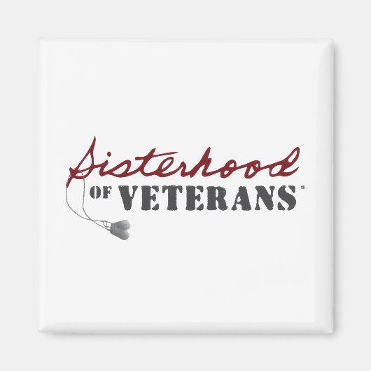 Sisters of Veterans Military Pride Design マグネット (正面)
