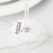 Sisters of Veterans Military Pride Design ワイングラスタグ (クローズアップ)