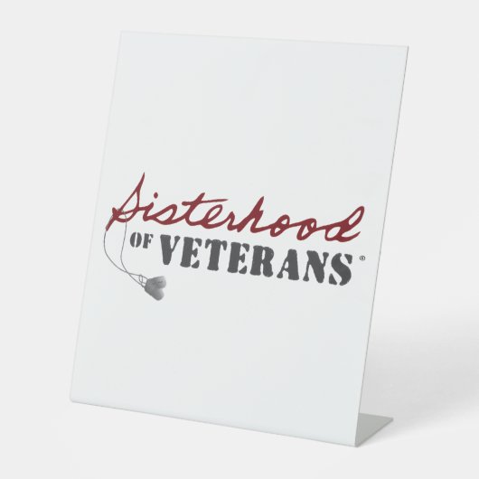 Sisters of Veterans Military Pride Design 台座サイン (正面)