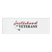 Sisters of Veterans Military Pride Design 名札 (正面)