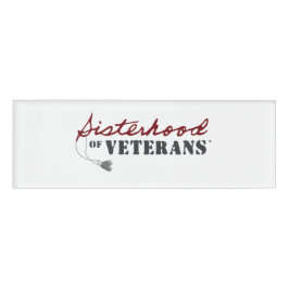 Sisters of Veterans Military Pride Design 名札
