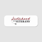 Sisters of Veterans Military Pride Design 名札 (正面)
