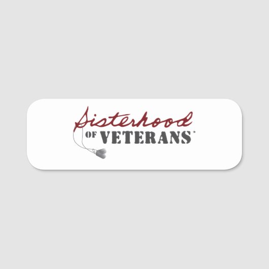 Sisters of Veterans Military Pride Design 名札 (正面)