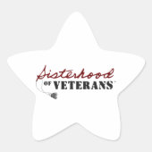 Sisters of Veterans Military Pride Design 星シール (正面)