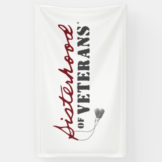 Sisters of Veterans Military Pride Design 横断幕 (縦)