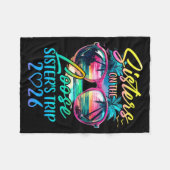 Sisters On The Loose Sisters Trip 2026 Funny Summe フリースブランケット (正面(横))