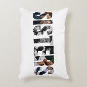 Sisters Photo Collage Accent Pillow アクセントクッション (正面(垂直))