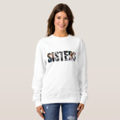 Sisters Photo Collage Basic Sweatshirt スウェットシャツ (正面フル)