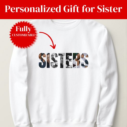 Sisters Photo Collage Basic Sweatshirt スウェットシャツ