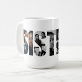 Sisters Photo Collage Coffee Mug Gift コーヒーマグカップ (正面左)