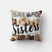 SISTERS, Photo Collage & Names兄弟姉妹 クッション (正面)
