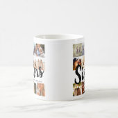 SISTERS, Photo Collage & Names兄弟姉妹 コーヒーマグカップ (中央)