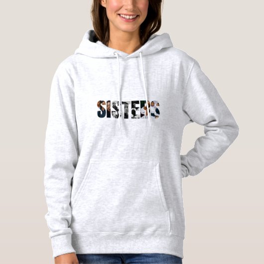 Sisters Photo Collage Pullover Hoodie パーカ (正面)