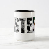 Sisters Photo Collage Two-Tone Mug Gift ツートーンマグカップ (中央)