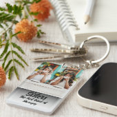 Sisters Photo Collage with Names, Best Therapy キーホルダー (正面右)