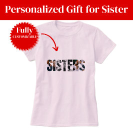 Sisters Photo Collage Women’s T-Shirt Tシャツ