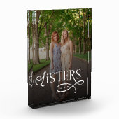 Sisters Photo Personalized Monogram フォトブロック (左)