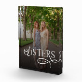 Sisters Photo Personalized Monogram フォトブロック (右)