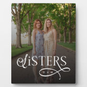 Sisters Photo Personalized Monogram フォトプラーク (正面)