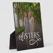 Sisters Photo Personalized Monogram フォトプラーク (側面)