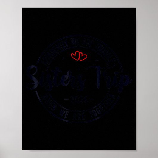 Sisters Trip 2026 Womens Weekend Cruise Vacation M ポスター (正面)