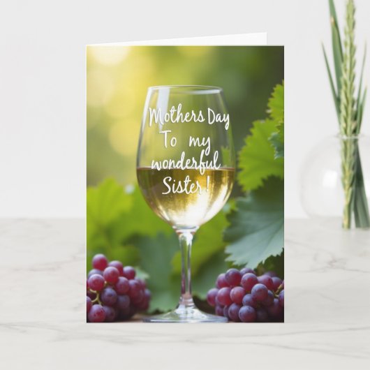 Sisters Wine Bouquet Card カード (正面)