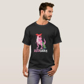 Sistersaurus Rex 恐竜 シスターザウルス 自閉症 アウェアネス Tシャツ (正面フル)