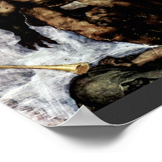 Sistiの祭壇の壁の上のドゥームズデイ・フレスコ ポスター (角)