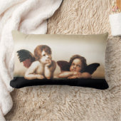 Sistineマドンナの天使の考えること ランバークッション (ブランケット)