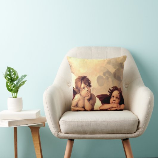 Sistineマドンナの天使Raffaelo Sanzio クッション (椅子)