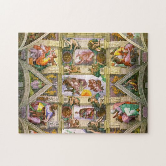 Sistine Chapel Ceiling By Michelangelo ジグソーパズル (横)