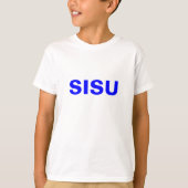 SISUがフィンランド国民の自然と精神を頂点に Tシャツ (正面)