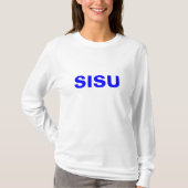 SISUがフィンランド国民の自然と精神を頂点に Tシャツ (正面)