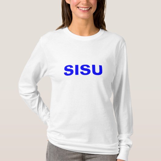 SISUがフィンランド国民の自然と精神を頂点に Tシャツ (正面)