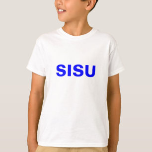SISUが〜の自然とフィンランド人の精神でトップ Tシャツ