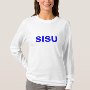 SISUが〜の自然とフィンランド人の精神でトップ Tシャツ